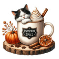 Autumn Cats Fabric Panel 3