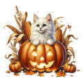 Autumn Cats Fabric Panel 30