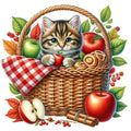 Autumn Cats Fabric Panel 34