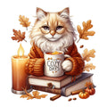 Autumn Cats Fabric Panel 4