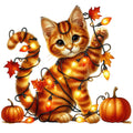 Autumn Cats Fabric Panel 47
