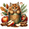 Autumn Cats Fabric Panel 57