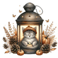 Autumn Cats Fabric Panel 62