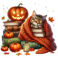 Autumn Cats Fabric Panel 80
