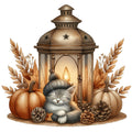 Autumn Cats Fabric Panel 98