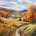 Autumn In Vermont Fabric Panel 16