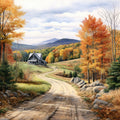 Autumn In Vermont Fabric Panel 17
