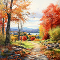 Autumn In Vermont Fabric Panel 4