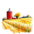 Autumn Landscape Fabric Panel 10