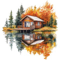 Autumn Landscape Fabric Panel 2