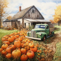 Autumn Pumpkin Patch Fabric Panel 20
