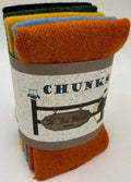 Autumn Wool Chunks 5pc 9in x 10in