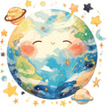 Baby Boy Space Galaxy Fabric Panel 12