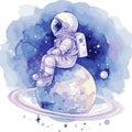 Baby Boy Space Galaxy Fabric Panel 34
