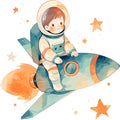 Baby Boy Space Galaxy Fabric Panel 5