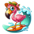 Baby Flamingos Fabric Panel 20
