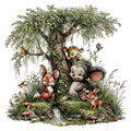 Baby Forest Animals Fabric Panel 11