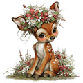 Baby Forest Animals Fabric Panel 4