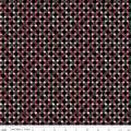 Barbie Vintage Sparkle Dots Black Cotton 43"/44" Fabric Per Yard