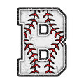 Baseball Alphabet Fabric Panel 12