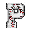 Baseball Alphabet Fabric Panel 26