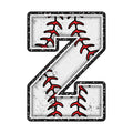 Baseball Alphabet Fabric Panel 35