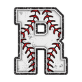 Baseball Alphabet Fabric Panel 36