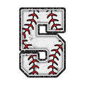 Baseball Alphabet Fabric Panel 6