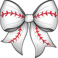 Baseball Bow Fabric Panel