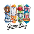 Baseball Brushstroke Fabric Panel 5