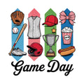 Baseball Brushstroke Fabric Panel 7