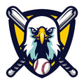 Baseball Eagle Emblem Fabric Panel 1