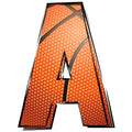 Basketball Doodles Alphabet Fabric Panel 10