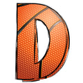 Basketball Doodles Alphabet Fabric Panel 13