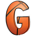 Basketball Doodles Alphabet Fabric Panel 16