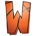 Basketball Doodles Alphabet Fabric Panel 3