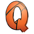 Basketball Doodles Alphabet Fabric Panel 33