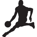 Basketball Player Silhouette Fabric Panel 1