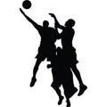 Basketball Player Silhouette Fabric Panel 10