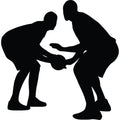 Basketball Player Silhouette Fabric Panel 12