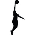 Basketball Player Silhouette Fabric Panel 15