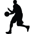 Basketball Player Silhouette Fabric Panel 16