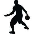 Basketball Player Silhouette Fabric Panel 19
