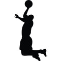 Basketball Player Silhouette Fabric Panel 20