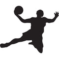 Basketball Player Silhouette Fabric Panel 9