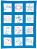 Beach 9in  Theme Quilt Blocks