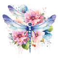 Beautiful Dragonfly Fabric Panel 1