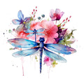 Beautiful Dragonfly Fabric Panel 4