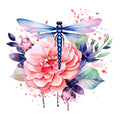 Beautiful Dragonfly Fabric Panel 5