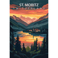Beautiful Places Travel Poster Fabric Panel 27